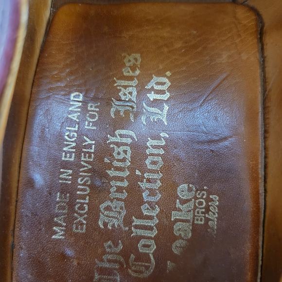 The British Isles Collection Men's Oxford Shoes SZ 10 Leather Lace Up Almond Toe - Picture 8 of 9